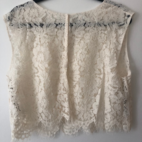 BHLDN Anthropologie Jenny yoo Cleo lace crop top - Picture 4 of 6